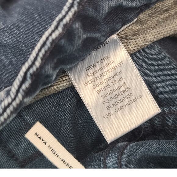 Rag & Bone Maya High-Rise Wide Leg Ankle Jeans Size 6 NWT 31.5" Inseam - Picture 7 of 7